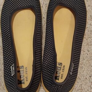 Keds Women's NavyPolka Dot Flats